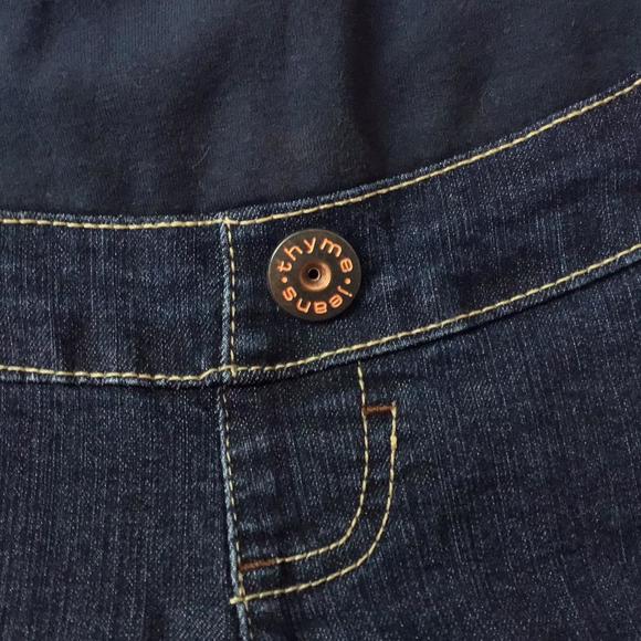 🔴𝗕𝗢𝗚𝗢🔴thyme maternity size 10 medium womens jeans - Picture 3 of 16